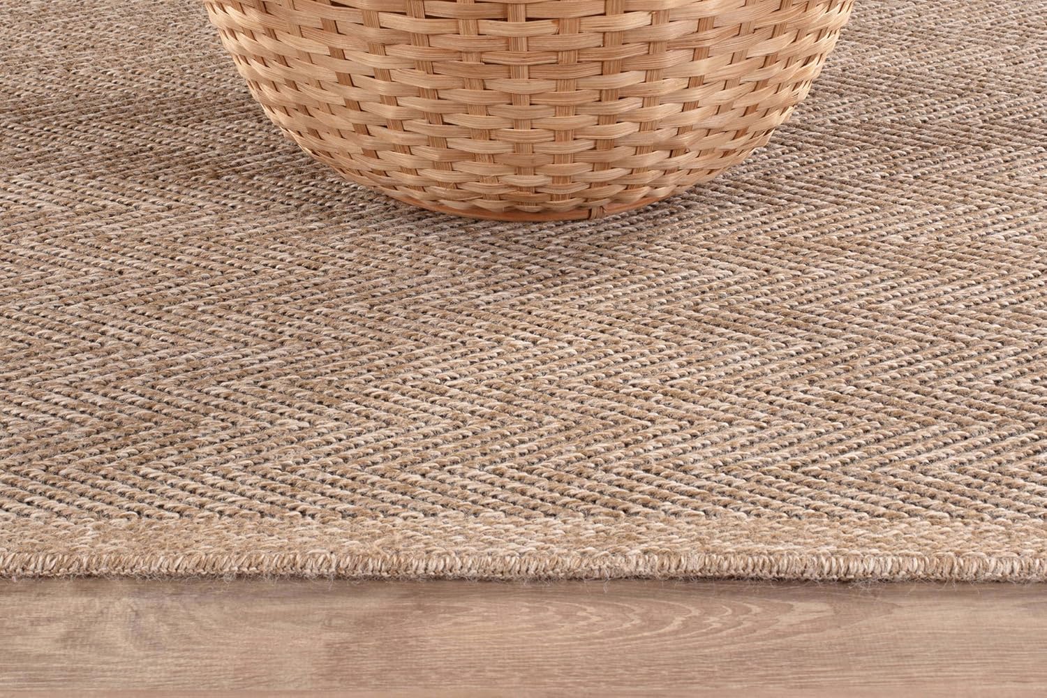 CAMILSON Easy Jute Rug 10x14, Indoor Outdoor Natural Color Fiber Area Rugs for Living Room Patio and Kitchen Rug Herringbone Woven Design Easy-Cleaning Washable Outside Carpet Alfombras 10 x 14 - Image 8
